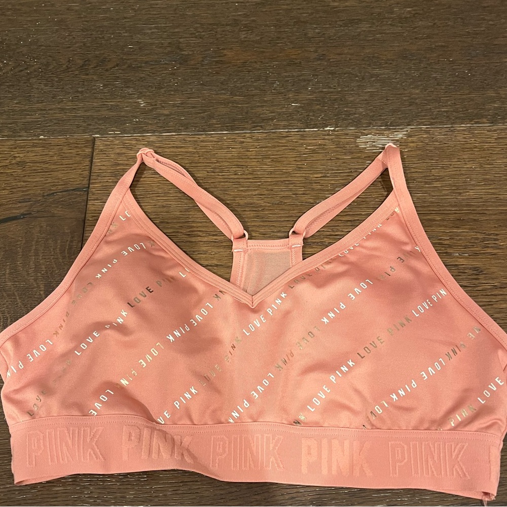 Pink Sports bra